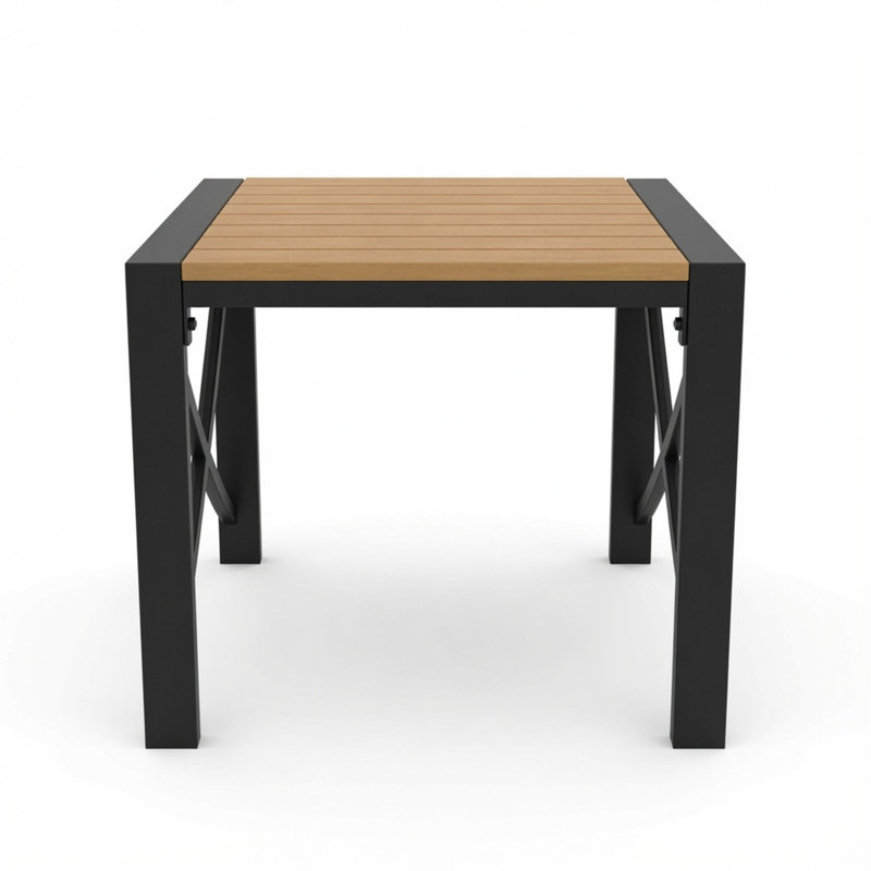 Table de bout d'extérieur carrée 18,9 po