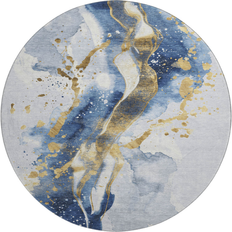 Premium Machine Washable Elize AMF1523 Abstract Rug