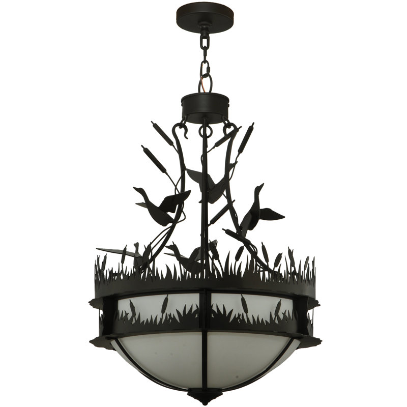 Luminaire suspendu bol 4 lumières unique