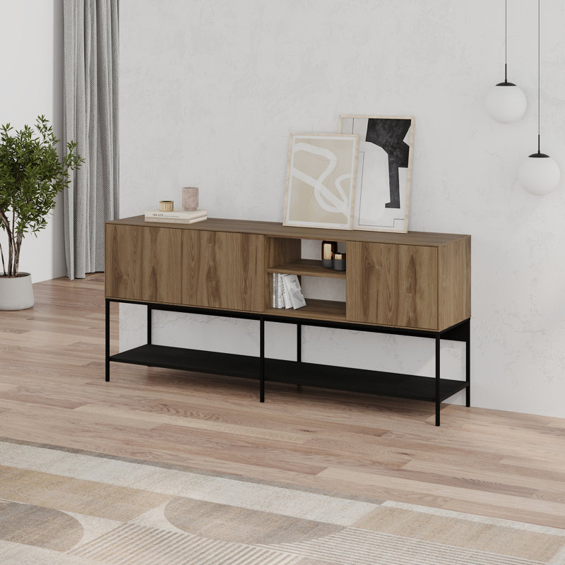 180cm Console Table, Whiskey Oak