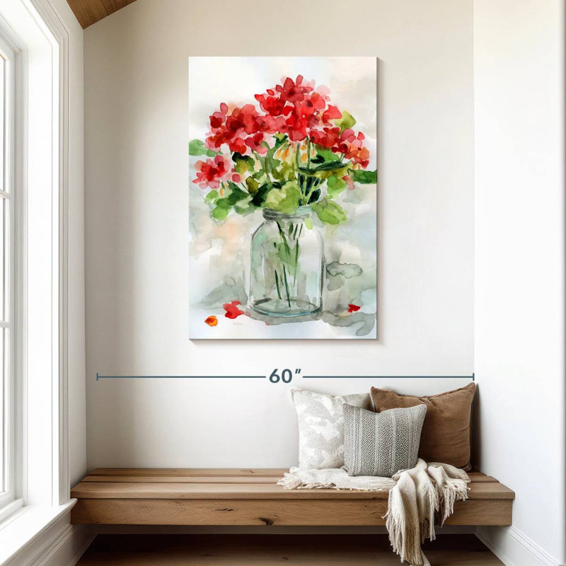 Harnek d'été géranium II, H 45 po x l 30 po
