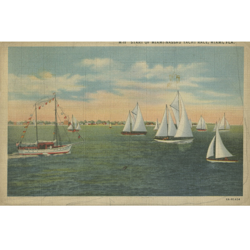 Miami Beach IX - Wrapped Canvas Print, 30cm H x 46cm W x 3.8cm D