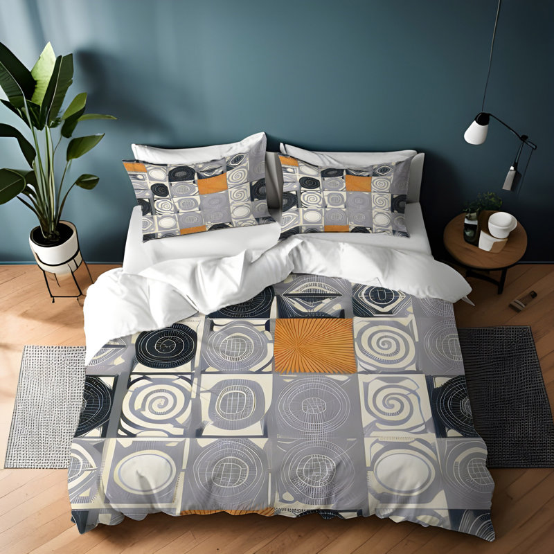 Polyester Duvet Cover, King Duvet Cover + 2 King Shams