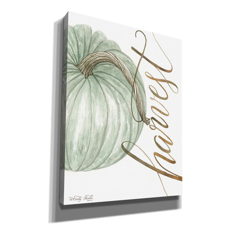 «Harvest Pumpkin» par Cindy Jacobs, art mural sur toile, H 34 po x l 26 po x P 1,5 po