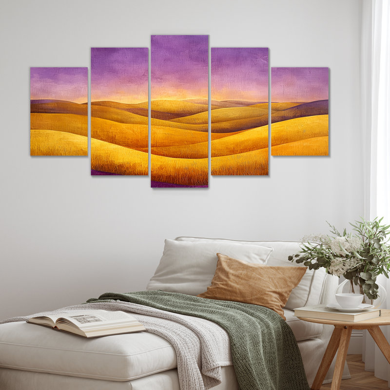«Countryside Golden Hills At Twilight II» - décoration murale campagne - art mural campagne