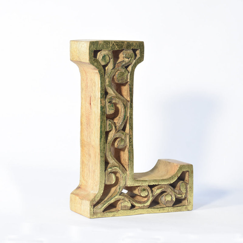 Eastford Text & Numbers Letter Block, W, Gold