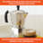 Aluminum 6 Cup Coffeemaker In Silver