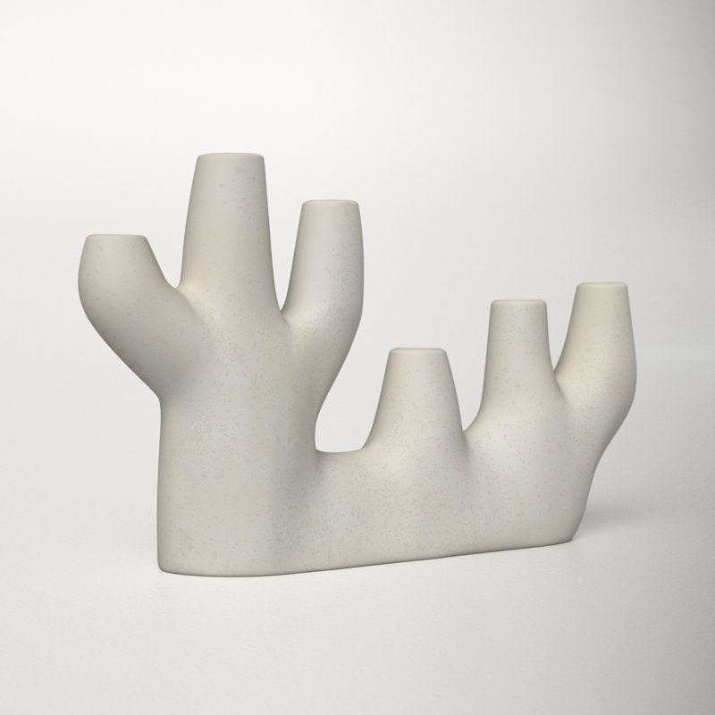 Baja 8.75" Ceramic Tabletop Candlestick Holder