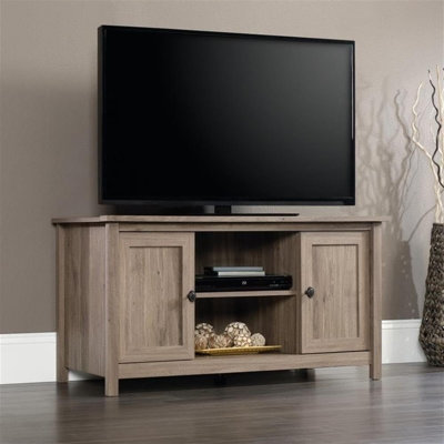 County Line Panel Tv Stand, For Tvs Up To 47", Salt Oak Finish