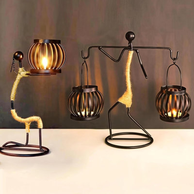 Iron Candle Holder