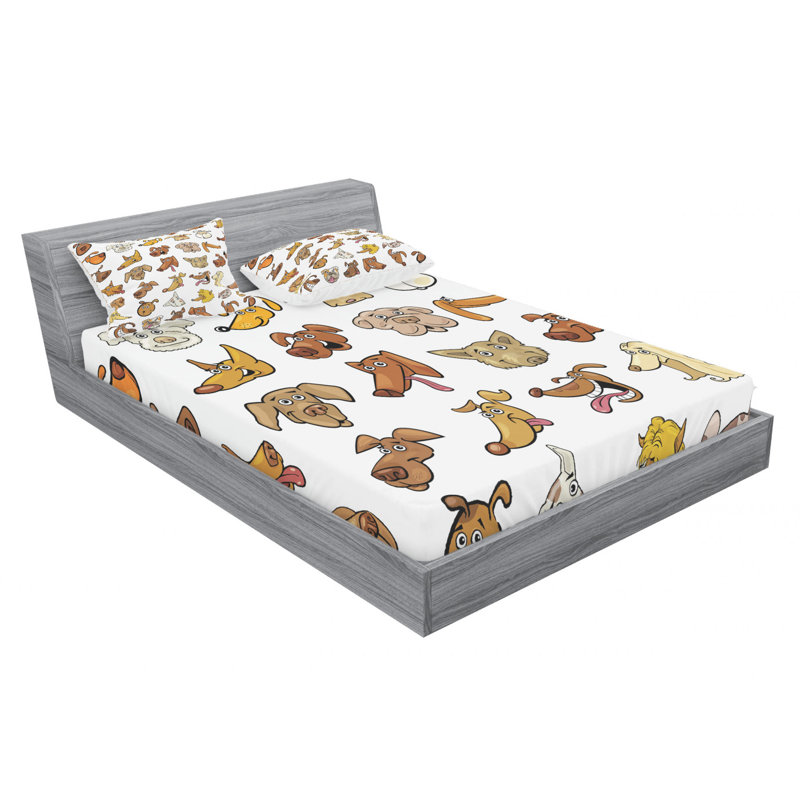 Microfiber Sheet Set, Queen Sheet Set with Fitted Sheet