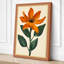 Orange Bloom Study Botanical - Wrapped Canvas-1591219061-1591219071