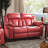 Mowery Faux Leather Pillow Top Arm Reclining Sofa-326876973-355708148