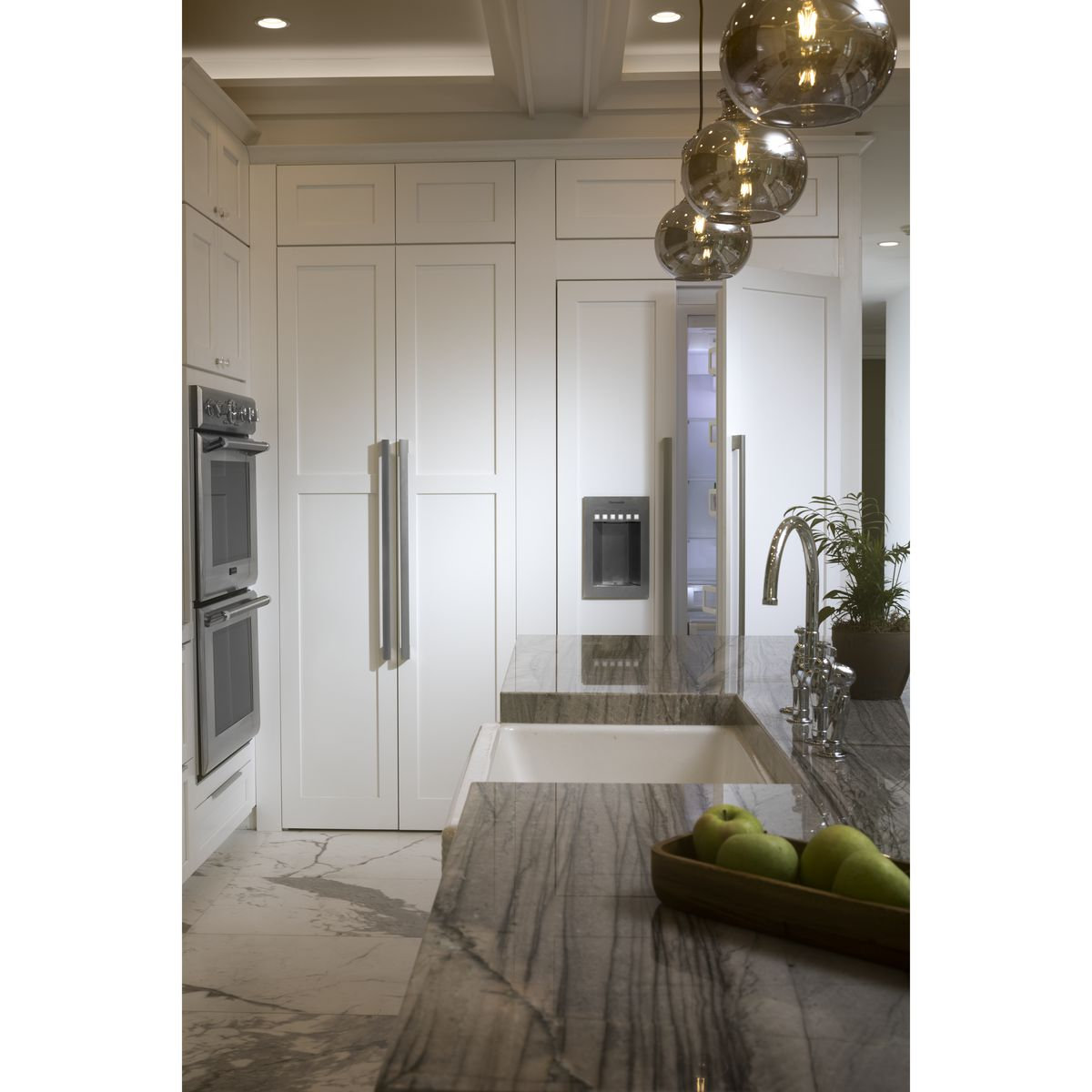 Theron Single Light Glass Dimmable Pendant, Graphite, Smoke