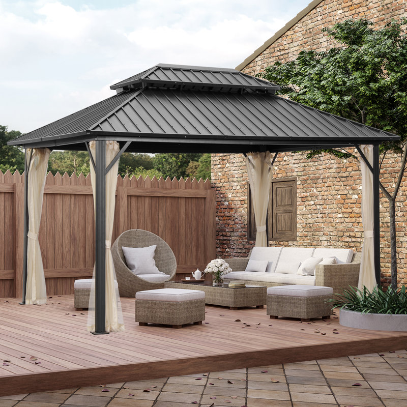 16Ft. W x 12Ft. D Patio Gazebo