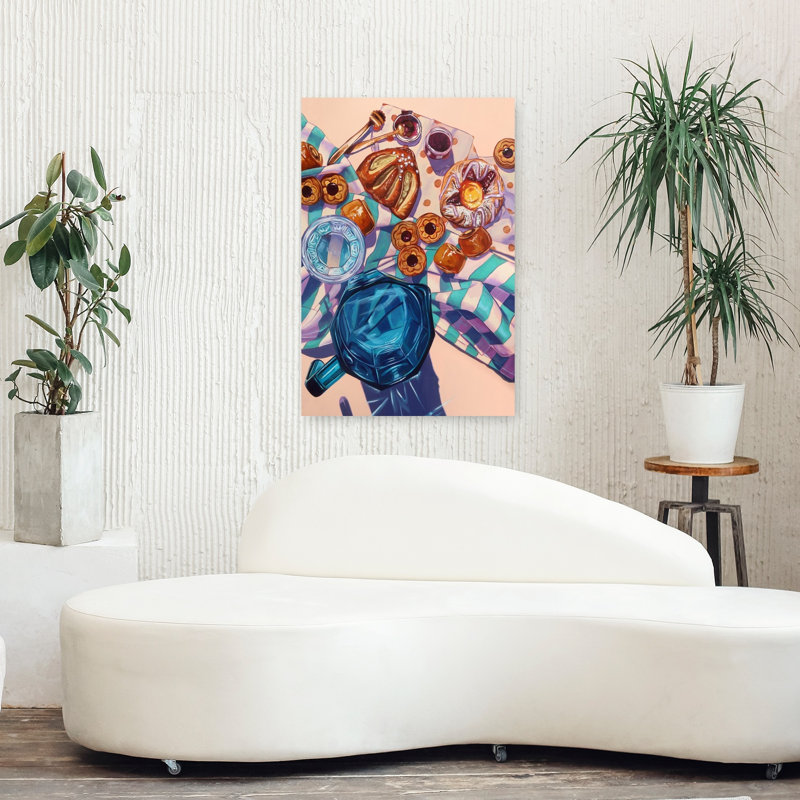 Art contemporain abstrait ensoleillé, H 36 po x l 24 po