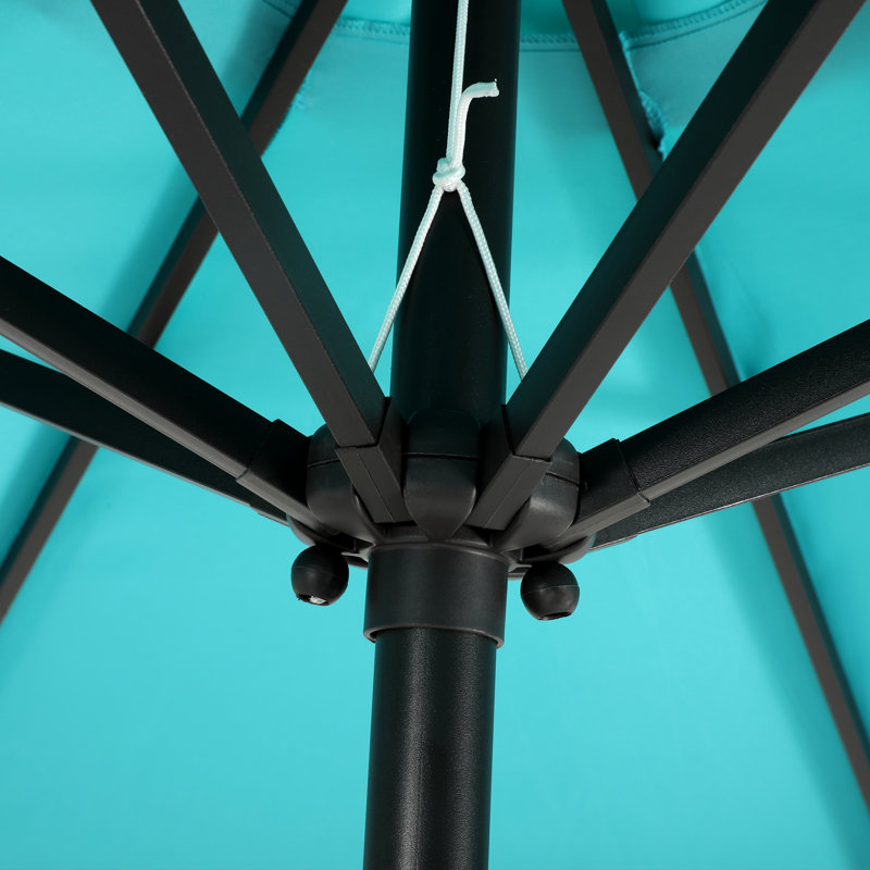 Parasol de marché 9 pi Pierpoint, Parasol performance turquoise