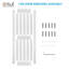 Porte de grange en panneau de fibres à densité moyenne, plaque de porte de grange solide recouverte d'une surface en PVC imperméable, assemblage simple, porte seulement-104611365-104611369
