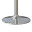 Tabourets de bar réglables modernes, cuir d'unité centrale blanc, design élégant en métal argenté pour la maison et le salon