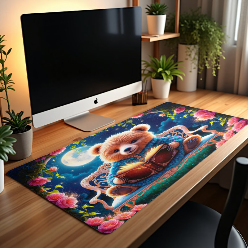 Polyester Desk Pad, 14.4x12.1