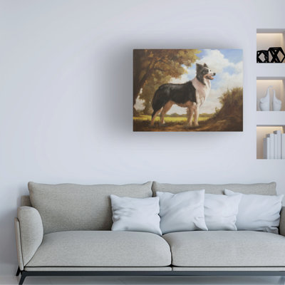 Bolog John Silver Border Collie Portrait Canvas Art