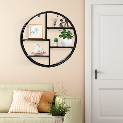 Aholah 4 -Piece Circle Bracket Shelf