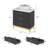 31.5" Bathroom Vanity With Round Vessel Sink – Black Cabinet, Solid Wood Legs & 3-Drawer Storage