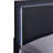 Twin Black Wood Panel Bed, Energy - Efficient Headboard, Modern Bedroom Setup, Gold Metal Elements Contemporary Finish, Details-22441348-22441346
