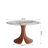 Aurora 39"/43" Modern Round Dining Table With Hand-Crafted Solid Wood Pedestal Base -  Circular Kitchen Table For Small Spaces & Breakfast Nooks-1902396411-1902396410-1902396415