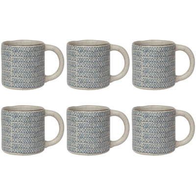 Set of 6 Scribble Element Mug