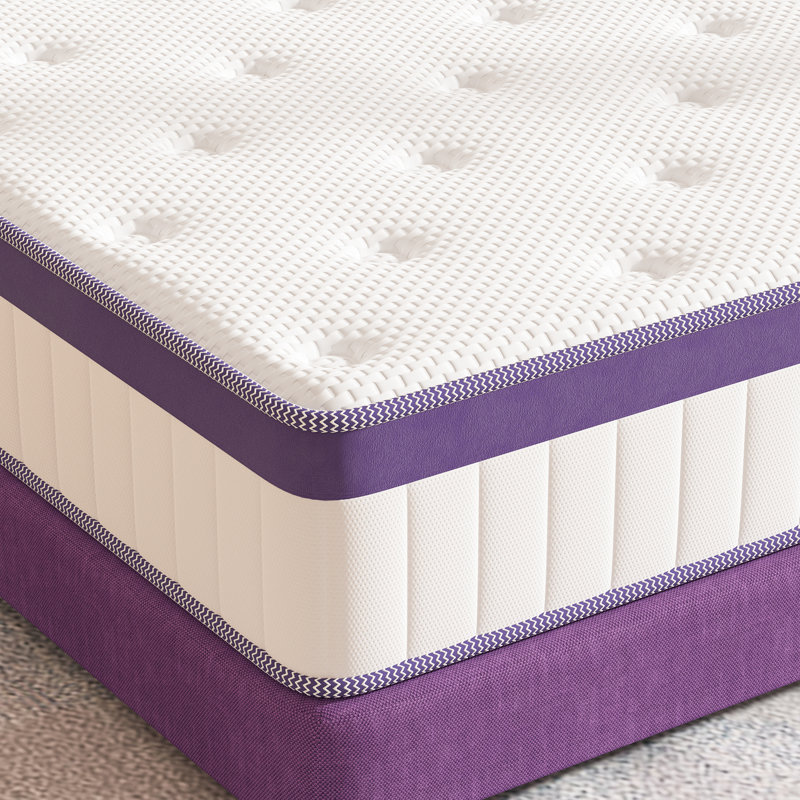 Matelas hybride en mousse viscoélastique dans une boîte, 12", Très grand lit