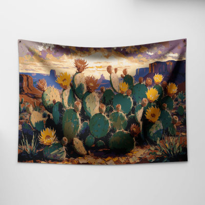 Tapisserie murale Southwestern Plants Prickly Pear 179