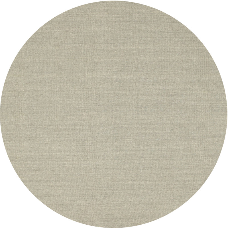 Tapis gris zone contemporaine, Rond 8 pi x 8 pi