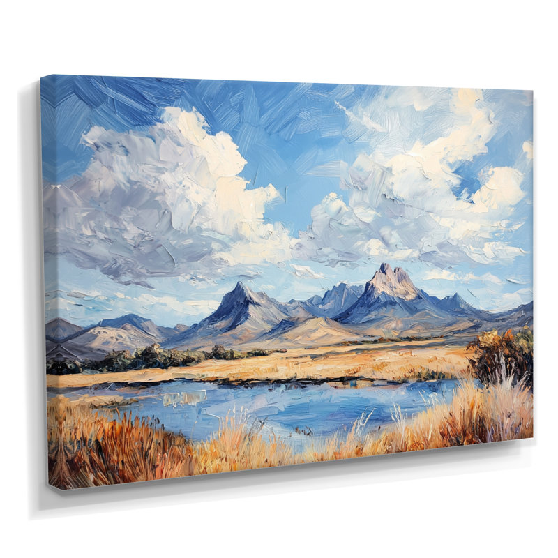 Davis Mountains In Texas II - Texas, impression d'art mural, H 12 po x l 20 po, Toile tendue, Does Not Apply