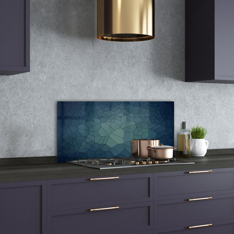 Berenis 50cm W x 100cm L Glass Peel and Stick Panel