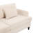 Mid Century Modern Chenille Loveseat Sofa with Solid Wood Frame