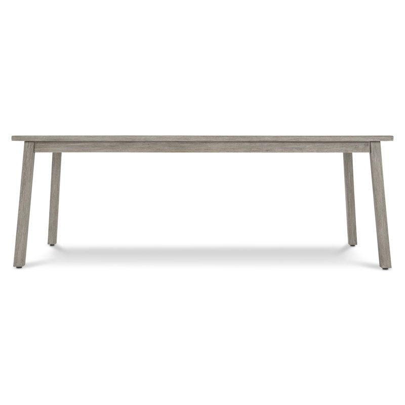 Antibes 86'' Gray Rectangular Teak Outdoor Dining Table