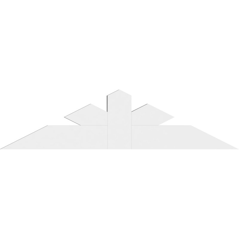 Support à pignon Saratoga, H 15 po x l 60 po (pas: 6/12), P 2 po x F 6 po, Signature uréthane