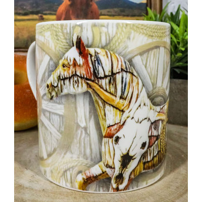 House of Hampton® - Le sentier des poneys peints Western Ranch Wagon Wheel