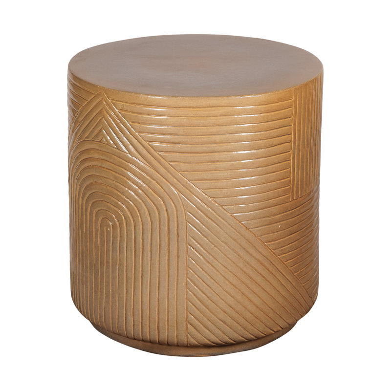 Serenity Garden Stool, Taupe Gloss