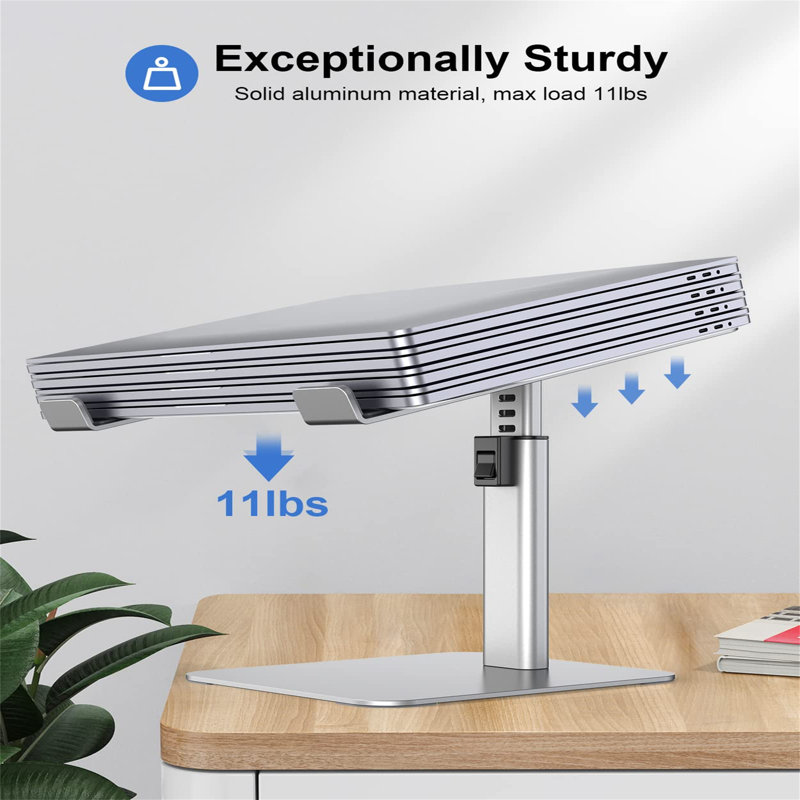 Metal Stackable Monitor Stand, Silver