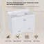 Ensemble de meuble-lavabo moderne 43 po avec ensemble de karalakin en marbre artificiel, armoire de salle de bain multifonctionnelle avec portes et tiroir, cadre solide et panneau de fibres à densité moyenne (trou de robinet simple)