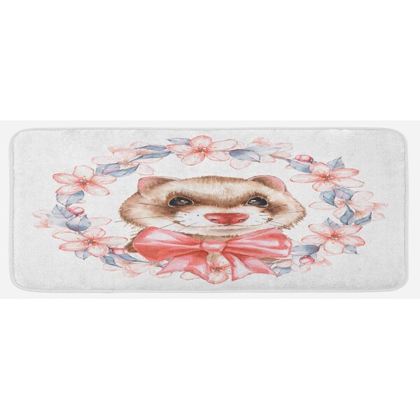 Bless international Scaredy Cats Are Welcome Kitchen Mat