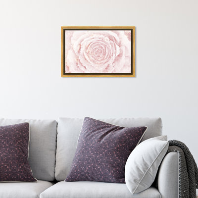 Floral et botanique rosé fleurs d’hiver-impression d’art graphique sur toile tendue