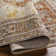 Oriental Machine Woven Polyester Area Rug in Rust/Beige