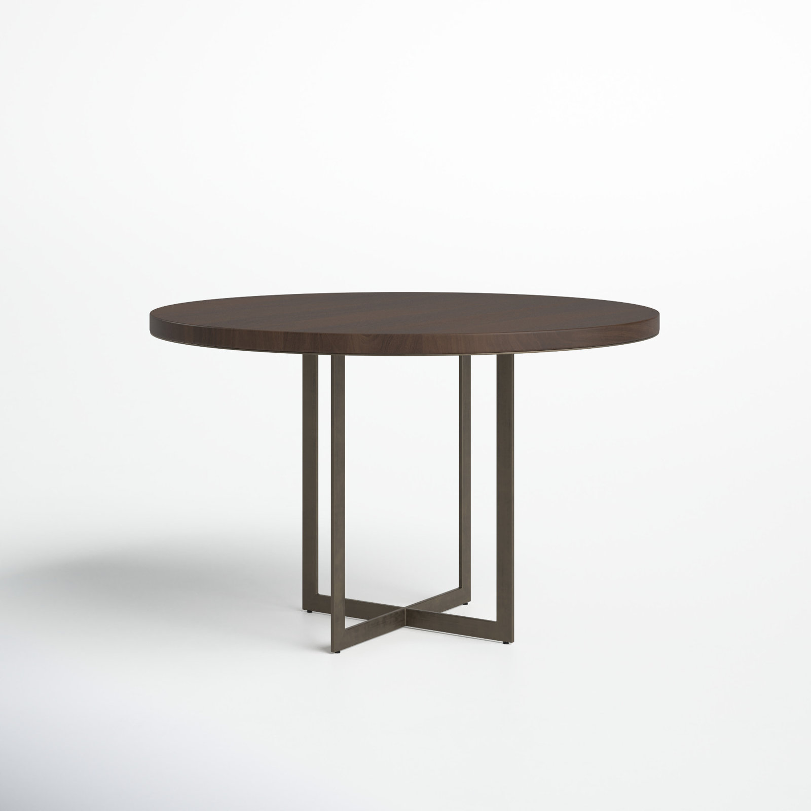 Tulane 48'' Round Dining Table, Brown, Dark Brown