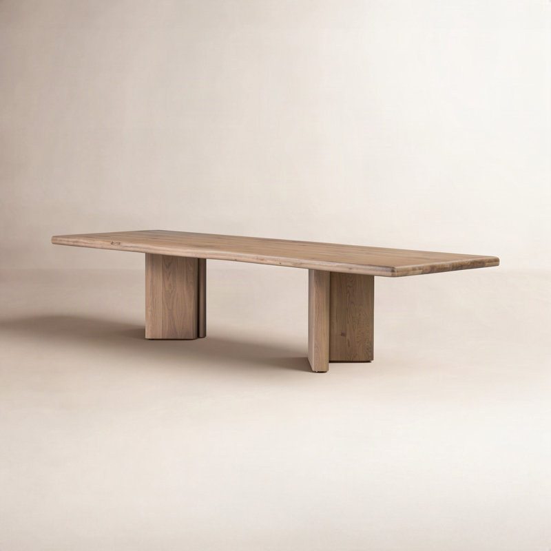 Castro Solid Oak Dining Table, Natural Reclaimed French Oak