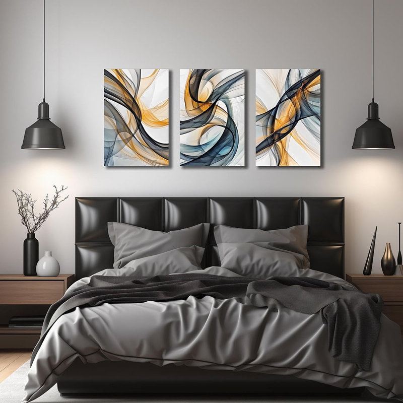 3 Piece Wrapped Canvas Print, 60 cm H x 40 cm W