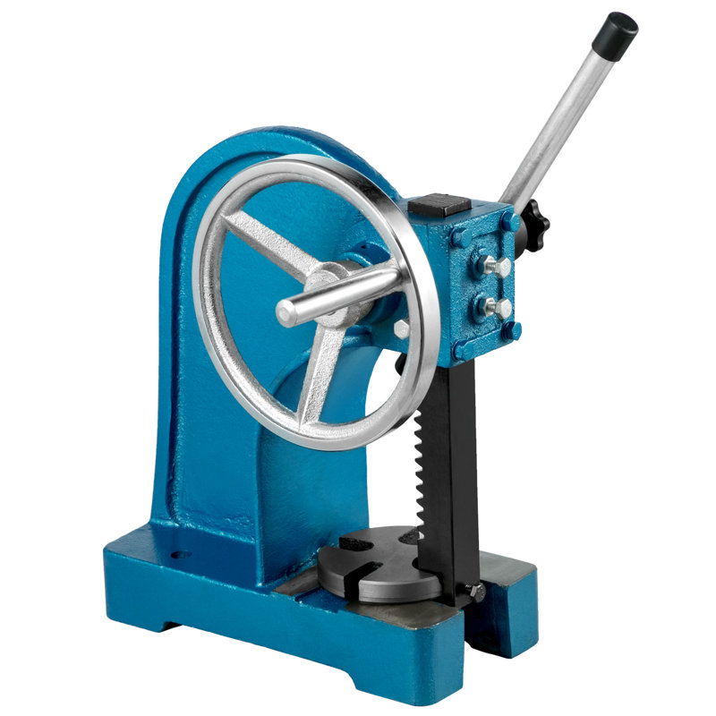 Heavy Duty Arbor Press 1 Ton, Manual Arbor Press with Handwheel