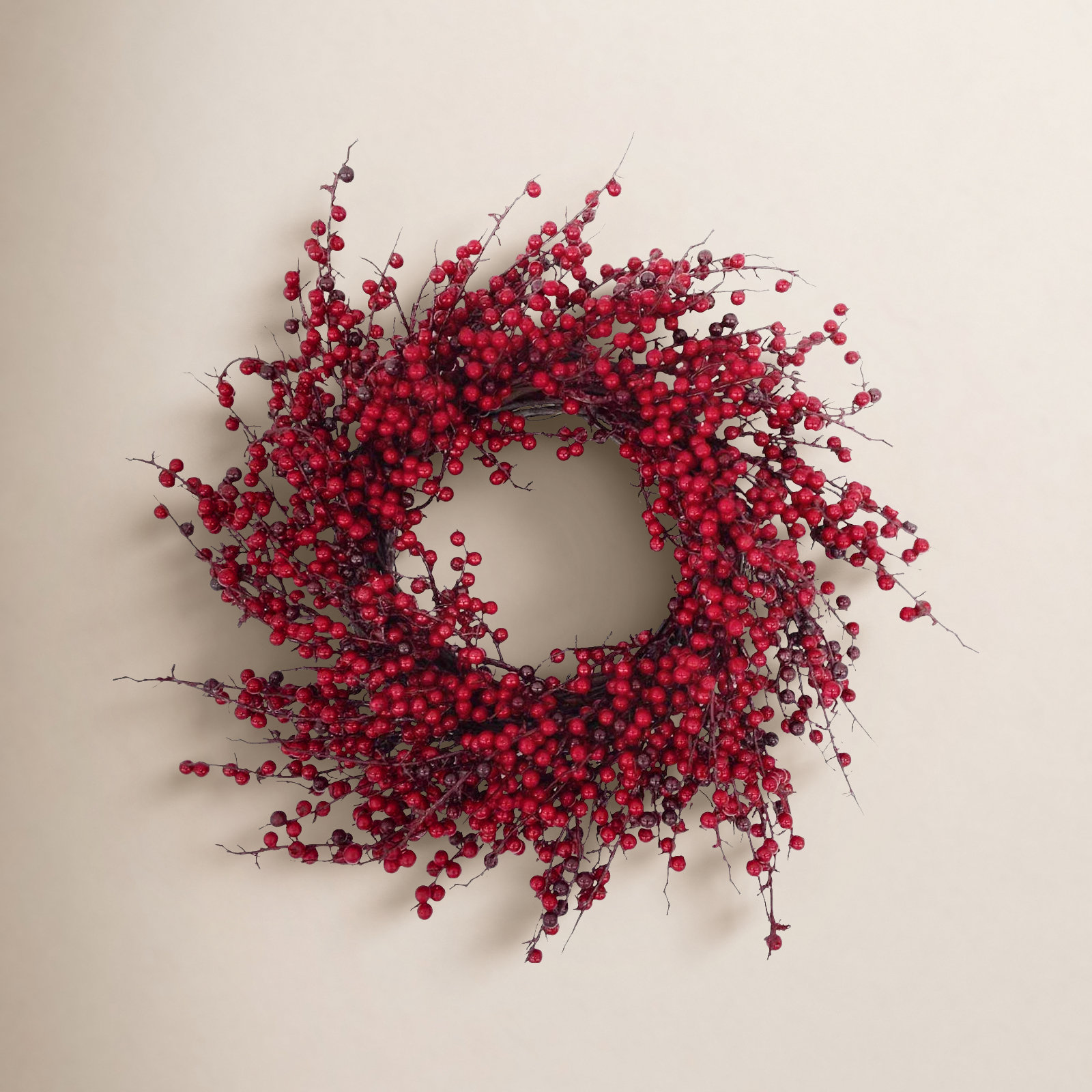 24'' Faux Berry Wreath